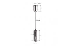 China Hexagon Brass Material Gripper 10*32mm Wire Hanging Display Systems YW86468 supplier