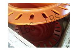 China Orange Color Stainless Steel 304 LBS Grooved Drum With 11mm Wire Dia supplier