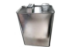 China Square Empty Engine Oil Tin Can 4L Petrol With Metal Cap supplier