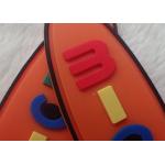 Non - Toxic Oval Creative Rubber Logo Patches For Garments / Children Bags