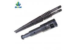 China Bimetallic Conical Twin Screw and Barrel For PVC WPC pipe and sheet supplier