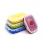 350ml Microwavable Collapsible Silicone Lunch Box for sale
