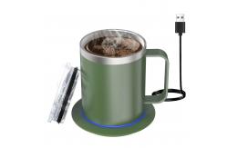 China Thermostatic Temperature Control Self Heating Ceramic Mug 55 Degree supplier