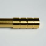28mm Modern No Drilling Plating Copper Curtain Finials for sale