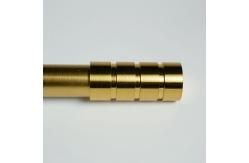 China 28mm Modern No Drilling Plating Copper Curtain Finials supplier