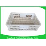 Economic Plastic Storage Food Crates / Stackable Storage Containers for sale