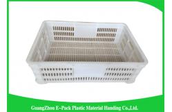 China Economic Plastic Storage Food Crates / Stackable Storage Containers supplier