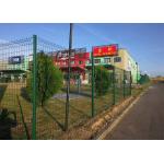 OHSAS 100*300mm Rigid Welded Mesh Fencing With Square Post for sale