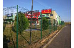 China OHSAS 100*300mm Rigid Welded Mesh Fencing With Square Post supplier