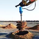 Hydraulic Digger Concrete Auger For Dirty Sandstons Farm 1000Mm Soil Auger Drill for sale
