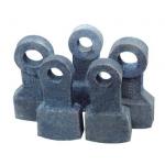 High Mn Imbedding Cemented Carbide Coal Crusher Hammer Mining Machine Spare Parts