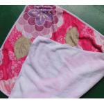 Weft knitted flower printed 30*60 microfiber cleaning cloth , microfiber home usaging towel