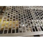 1 mm Rectangle Perforated Metal Mesh Screen For Filtering / Breeding 0.3-10mm Thickness for sale