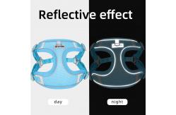 China Pet Reflective Adjustable Harness Dog Breathable Mesh Harness And Leash Set supplier