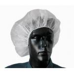 Dust-Free Workshop Hand Made Non-Woven PP Round Bouffant Caps with Single Elastic Rubber for sale