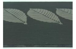 China Engrave Black Slate Placemats Coasters 30cm x 20cm With Logo Straight Edges supplier