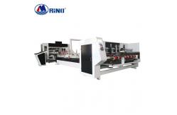 China High Speed Carton Folding And Gluing Machine 12kw With Strapping supplier