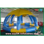 PVC DIA 5m Summer Inflatable Sports Games Inflatable Swimming Pool With Roof Cover for sale