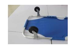 China Rescue Folding Medical Stretcher With Wheels And Handle supplier