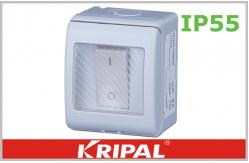 China Grey DPST Double Pole Double Throw Switch for Garden Lighting supplier