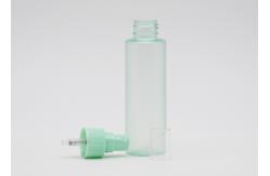 China 24mm Flat Shoulder Empty Refillable Perfume Bottles With Green Frosting Powder supplier