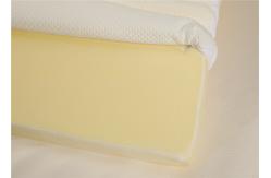 China High Density Memory Foam Mattress Toppers White Rolled Packing supplier