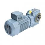 Inline Motor Helical Bevel Gear Reducer K Series Gearmotor With Flange for sale