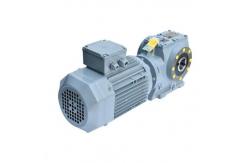 China Inline Motor Helical Bevel Gear Reducer K Series Gearmotor With Flange supplier