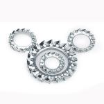 External Tooth Serrated Lock Washer DIN6798 Stainless Steel Lock Washer for sale