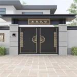 12 Gauge Hot Dip Galvanizing Wrought Iron Gate Forged for Outdoor for sale