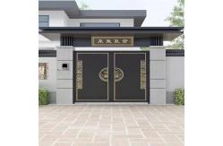 China Security Custom Wrought Iron Gates Outdoor Fencing Trellis Preassembled supplier