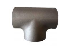 China Threaded Connection Copper Nickel Equal Tee with Brass Coating supplier