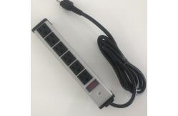 China Metal Clips 6 Outlet Multi Plug Extension Sockets Aluminum Shell supplier