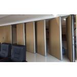 Hanging Fireproof Acoustic Screen Restaurant Room Dividers Double Wheels for sale