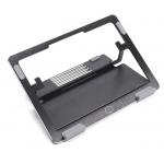 Portable Aluminum Laptop Tray Brushed Finishing Foldable Laptop Stand for sale