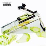 304 SS Manual Mandolin Kitchen Tool LFGB With 3 Removable Cutters