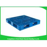 Durable Solid Deck Plastic Euro Pallets Food Grade Three Skids HPPE Material