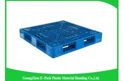 China Durable Solid Deck Plastic Euro Pallets Food Grade Three Skids HPPE Material supplier