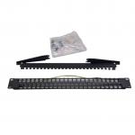 China Modular High Density Zig Zag patch panel, 48xRJ45/u/s, unequipped, 1U factory