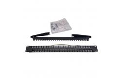 China Modular High Density Zig Zag patch panel, 48xRJ45/u/s, unequipped, 1U supplier
