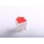 Waterproof Push Button Rocker Switch , Double Pole Illuminated Rocker Switch