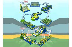 China Fire Proof Inflatable Obstacle Challenges For Playground , Amusement Park supplier