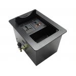 Tabletop Multimedia Conference Table Connection Box Alloy Finishing Panel
