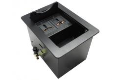 China Tabletop Multimedia Conference Table Connection Box Alloy Finishing Panel supplier