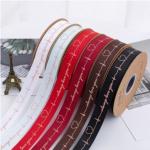 25 mm Customize Heart-warming Gold-stamped Thread Ribbon The Perfect Decoration for Mother's Day and Valentine's Day for sale
