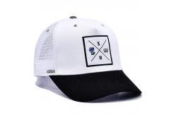 China 5 Panel Mesh Trucker Cap Hat High Profile Crown Customize Logo supplier