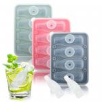 Silicone Ice Cube Trays 3 Pack - Large Size Silicone Ice Cube Molds with Leak Proof Removable Lid Square Ice Cube Tray And BPA Free for Cocktail,Whiskey, Stackable Flexible Ice for sale