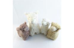 China Soft Standing Creative Plush Llama Alpaca Toy Custom Safe Kids Playing Embroidery Doll supplier