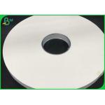 33mm * 5000m Food Grade Paper Roll 24g 28g White Wrapped Paper For Packing Paper Straw for sale