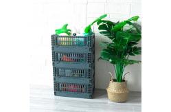 China PP Plastic Stackable Folding Storage Crate With Handle supplier